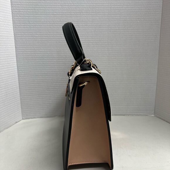 ALDO Dallamaraen Women’s‎ Top Handle Crossbody New Without Tags Black Tan Cream - Picture 13 of 14